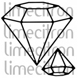 Matrice de découpe (die) - 2 diamants
